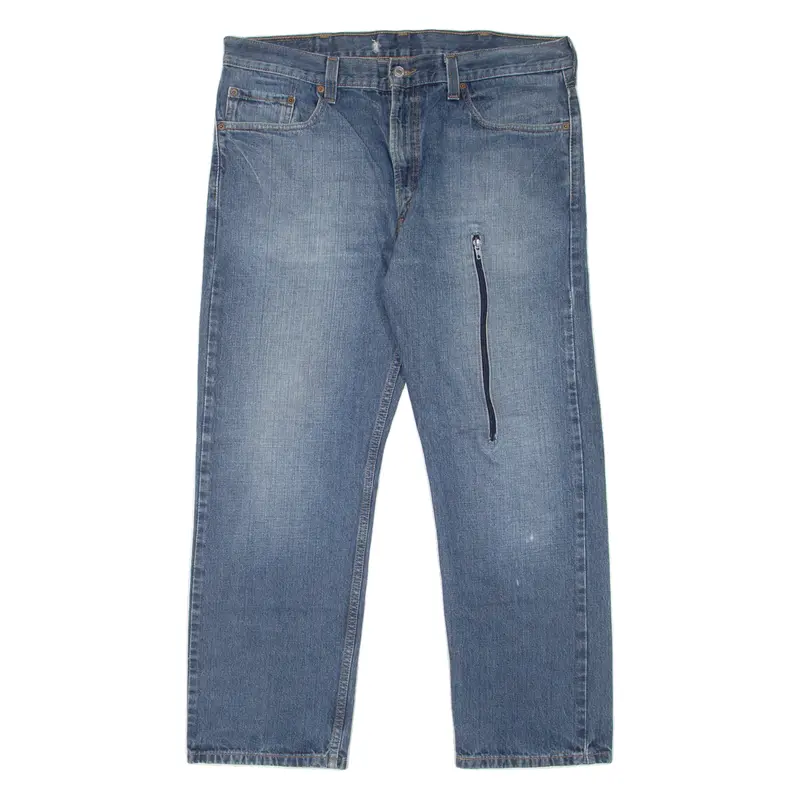 Levi's 505 Jeans Mens Blue Regular Straight Stone Wash W38 L30 1