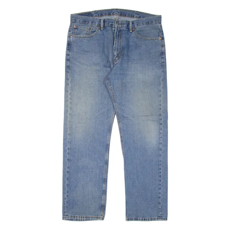 Levi's 505 Jeans Mens Blue Regular Straight Stone Wash W38 L32 1