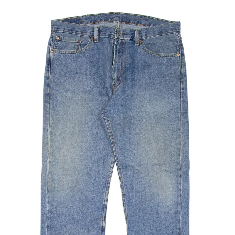 Levi's 505 Jeans Mens Blue Regular Straight Stone Wash W38 L32 2
