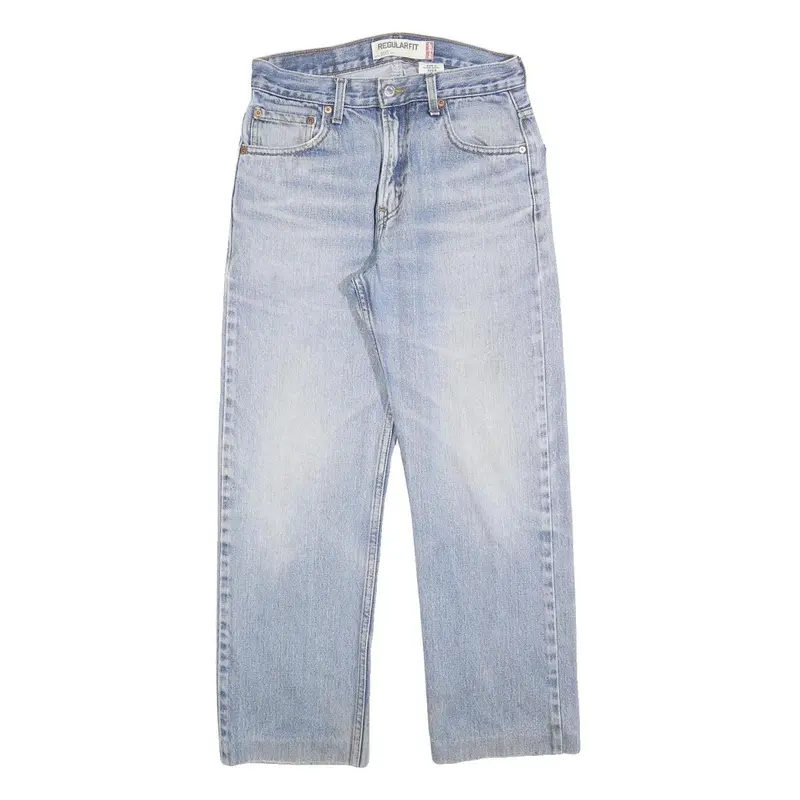 Levi's 505 Mens Jeans Blue Regular Straight Denim Light W30 L27 Classic Fit 1