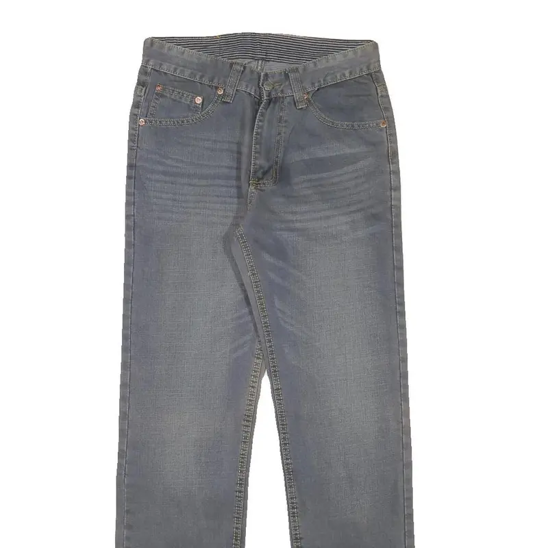 Levi's 505 Mens Jeans Blue Regular Straight Denim Medium W28 L31 Classic Fit Zip 2