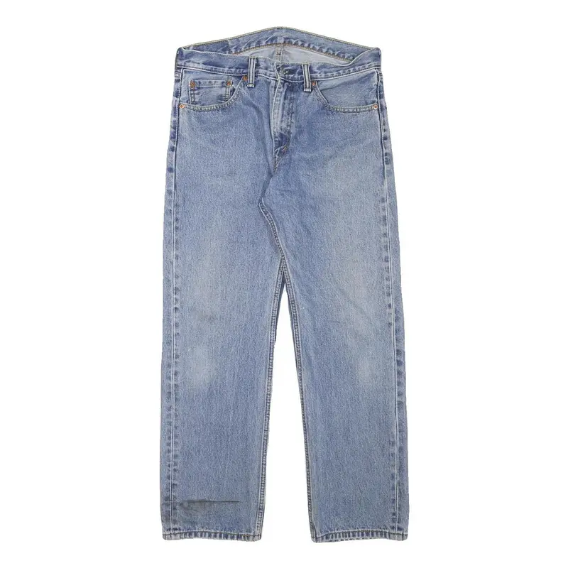 Levi's 505 Mens Jeans Blue Regular Straight Denim Medium W32 L28 Classic Fit 1
