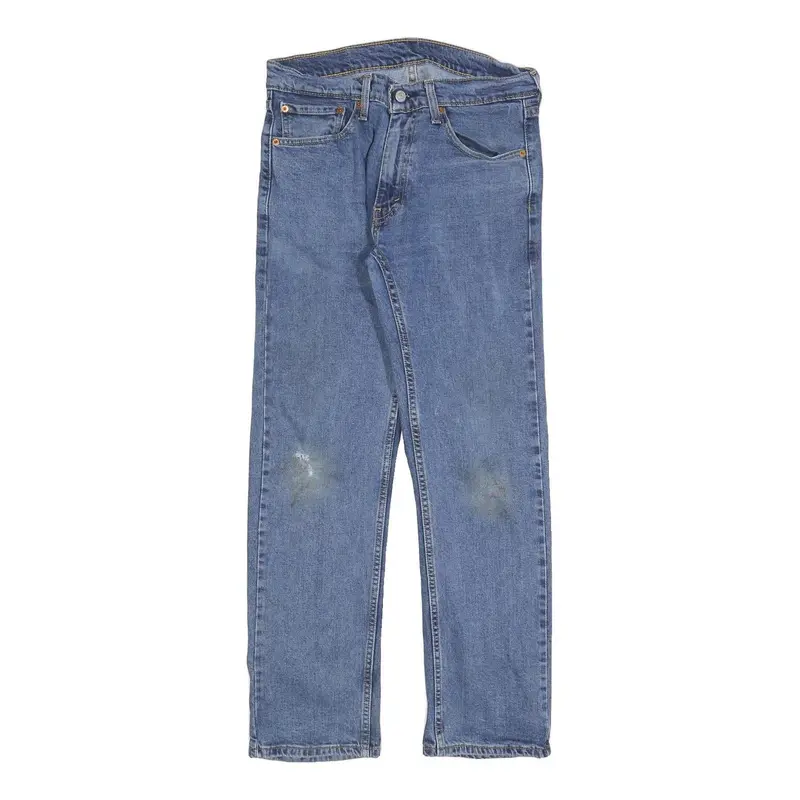Levi's 505 Mens Jeans Blue Regular Straight Denim Medium W32 L30 Classic Cotton 1