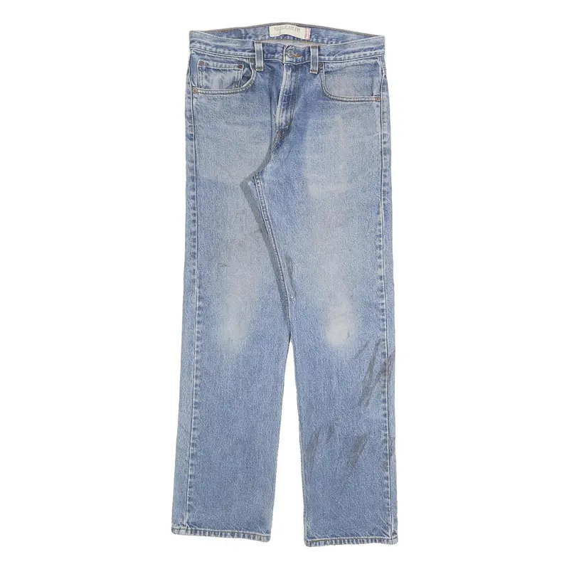 Levi's 505 Mens Jeans Blue Regular Straight Denim Medium W32 L32 Classic Fit 1