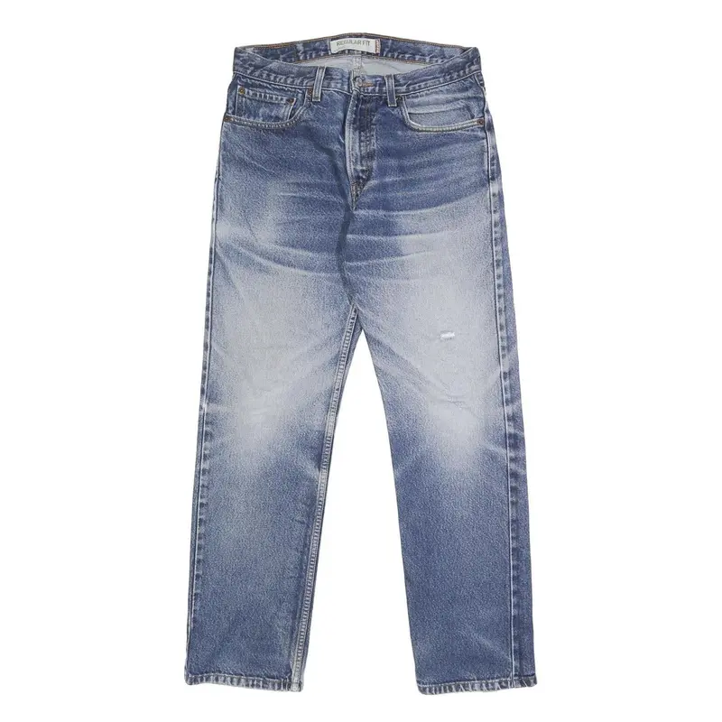 Levi's 505 Mens Jeans Blue Regular Straight Denim Medium W32 L32 Classic Style 1