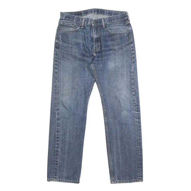 Levi's 505 Mens Jeans Blue Regular Straight Denim Medium W32 L32 Classic Zip 1