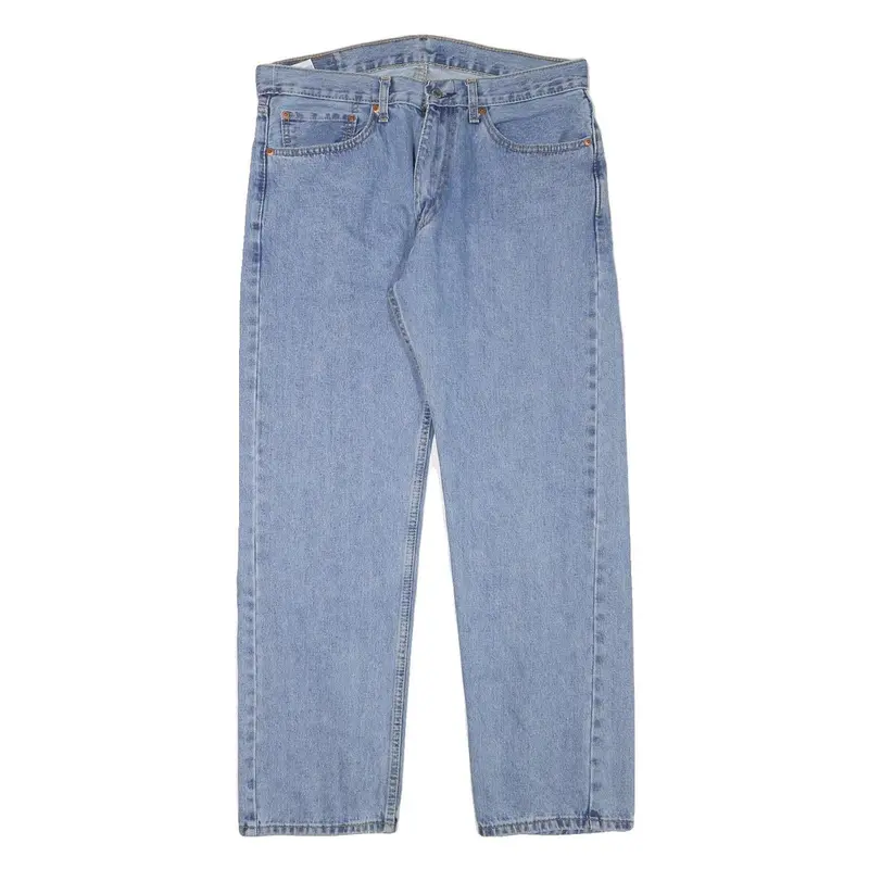 Levi's 505 Mens Jeans Blue Regular Straight Denim Medium W33 L29 Classic Fit Zip 1
