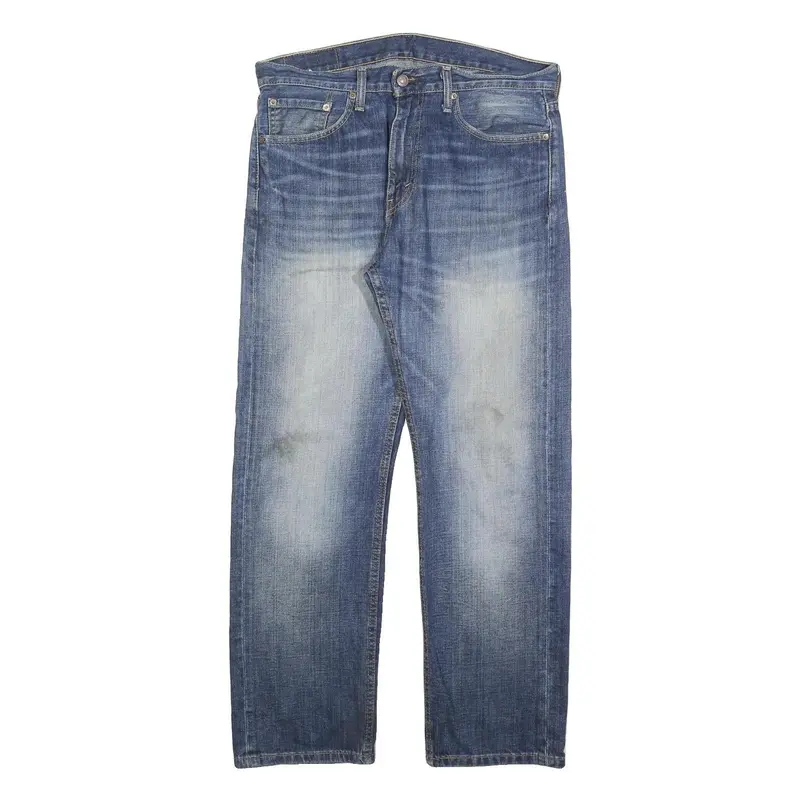 Levi's 505 Mens Jeans Blue Regular Straight Denim Medium W33 L30 Classic Zip 1