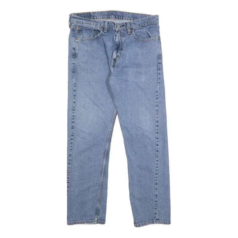 Levi's 505 Mens Jeans Blue Regular Straight Denim Medium W34 L30 Classic Style 1