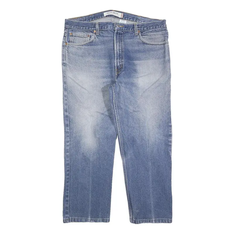 Levi's 505 Mens Jeans Blue Regular Straight Denim Medium W40 L27 Classic Zip 1