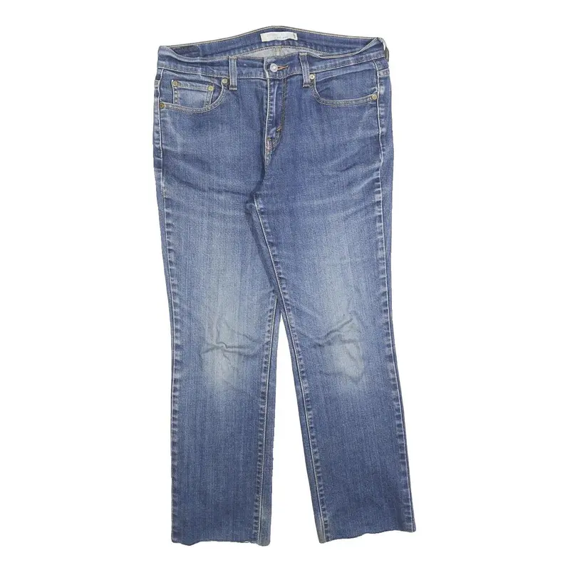 Levi's 505 Womens Jeans Blue Regular Straight Denim Medium W32 L26 Classic Zip 1
