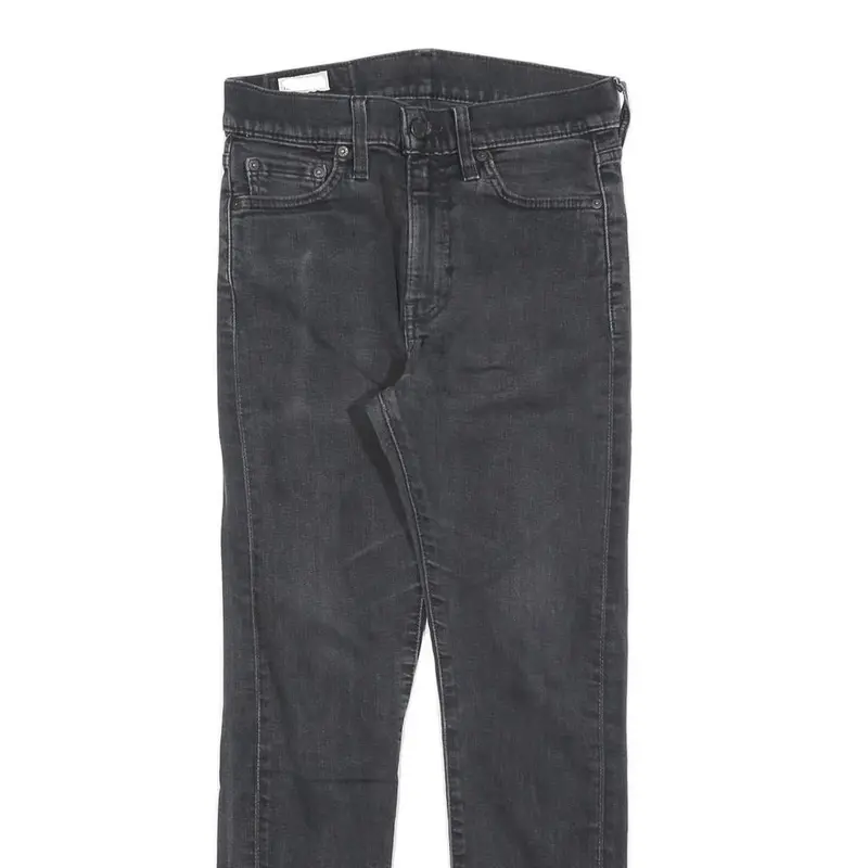 Levi's 510 Big E Mens Black Slim Skinny Denim Medium W30 L30 Slim Fit Jeans 2