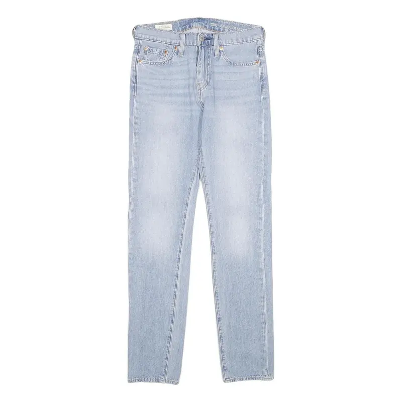 Levi's 510 Big E Mens Jeans Blue Slim Skinny Denim Light W27 L32 Zip Cotton 1