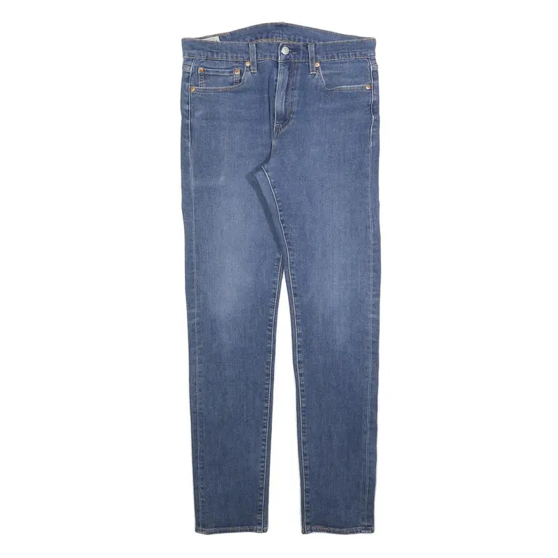 Levi's 510 Big E Mens Jeans Blue Slim Skinny Denim Medium W31 L34 Classic Zip 1