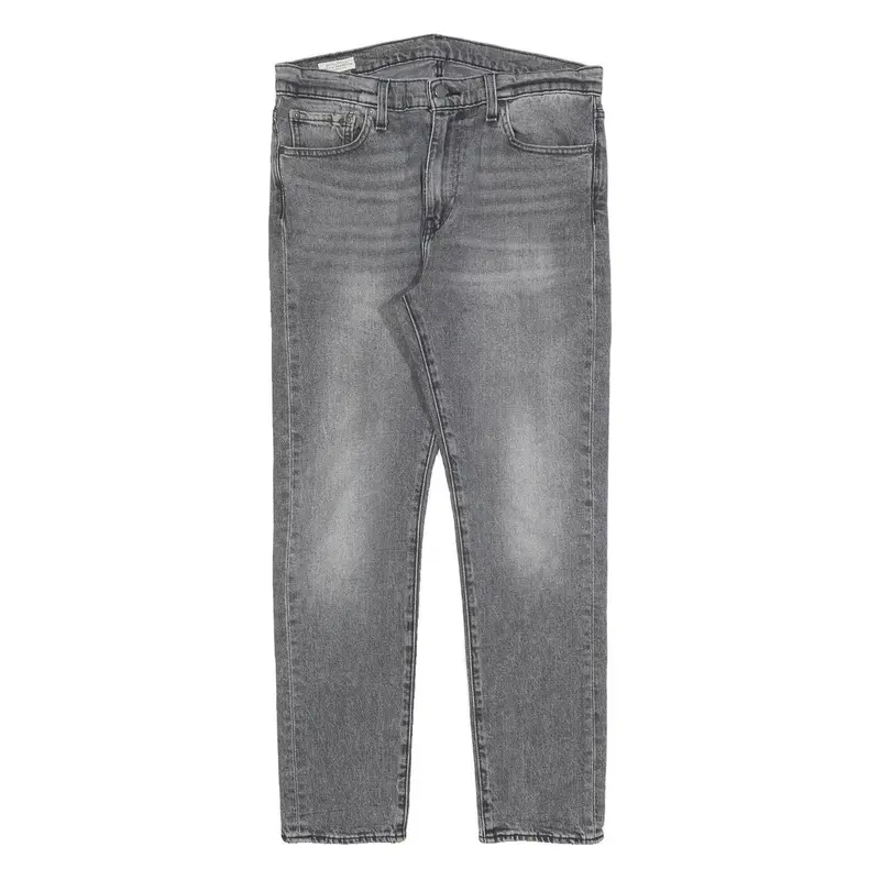 Levi's 510 Big E Mens Slim Jeans Grey Denim W33 L30 Zip Closure Stylish Fit 1