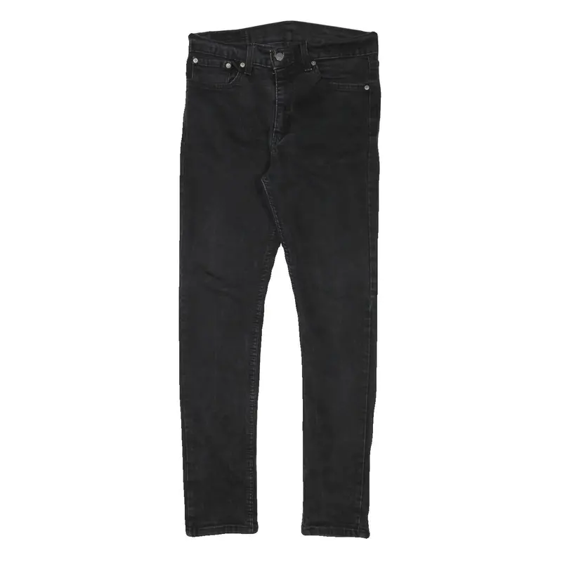 Levi's 510 Mens Jeans Black Slim Skinny Denim Medium W30 L29 Zip Cotton Blend 1