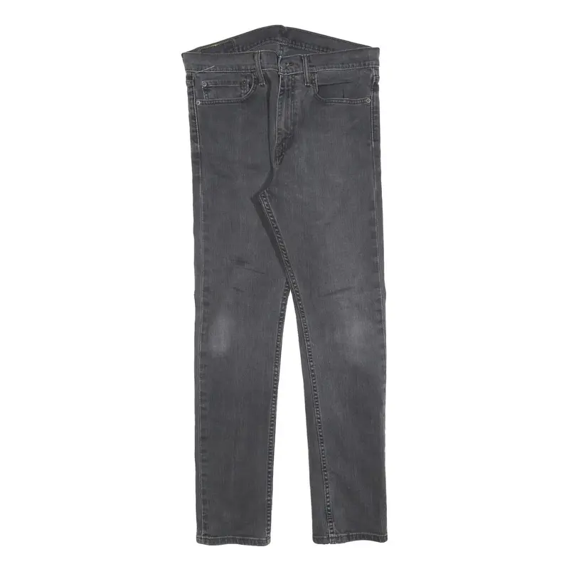 Levi's 510 Mens Jeans Black Slim Skinny Denim Medium W34 L32 Zip Closure 1