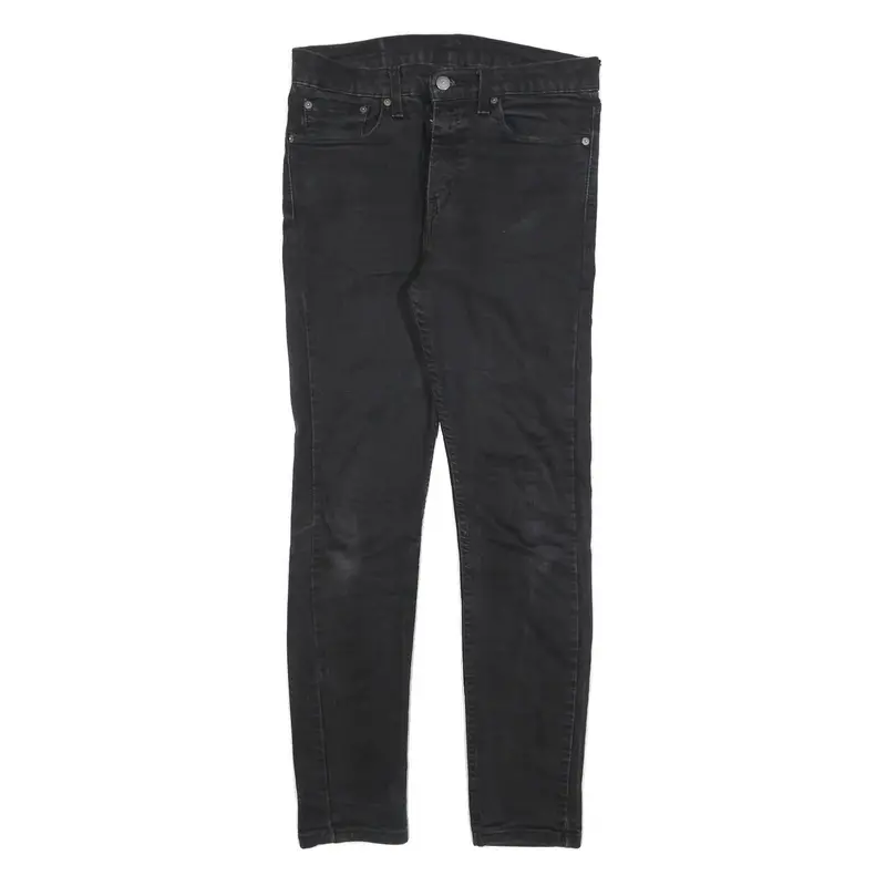 Levi's 510 Mens Jeans Black Slim Skinny Denim W31 L29 Stretch Cotton Blend 1