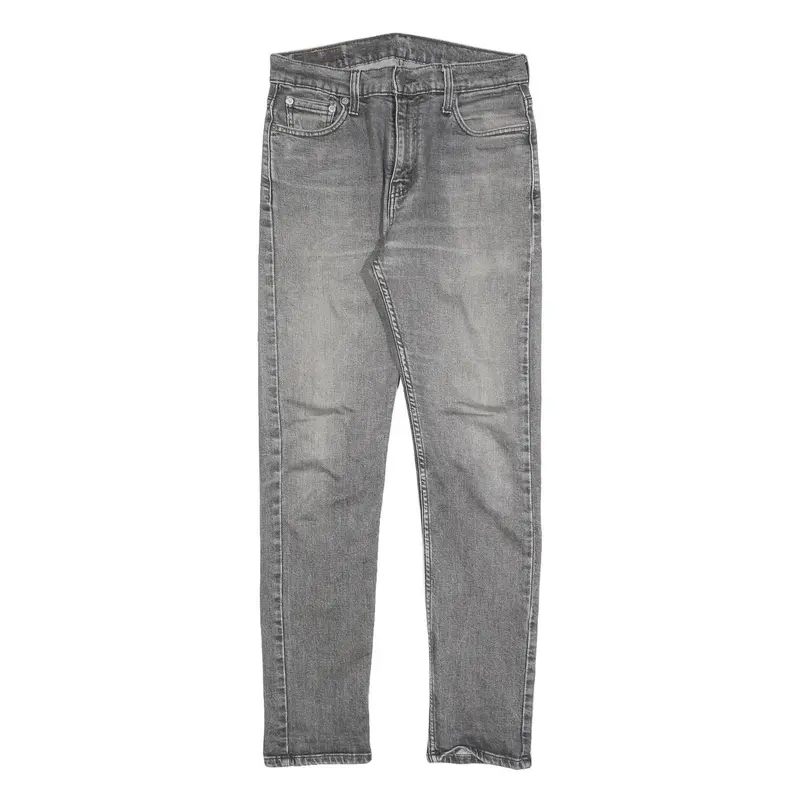 Levi's 510 Mens Slim Grey Denim Jeans W30 L32 Casual Zip Cotton Blend 1