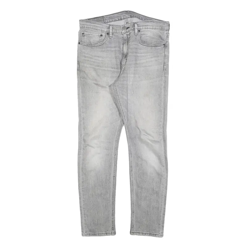 Levi's 510 Mens Slim Jeans Grey Denim Rinse W34 L30 Slim Fit Zip Closure 1