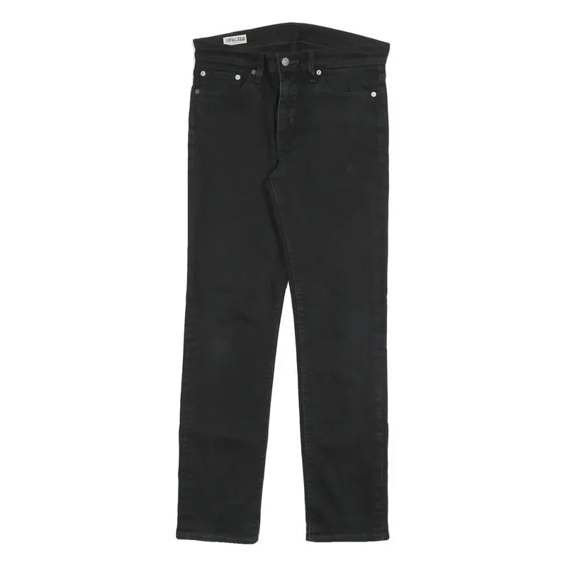 Levi's 511 Big E Mens Jeans Black Slim Skinny Denim Medium W31 L32 Stretch Zip 1