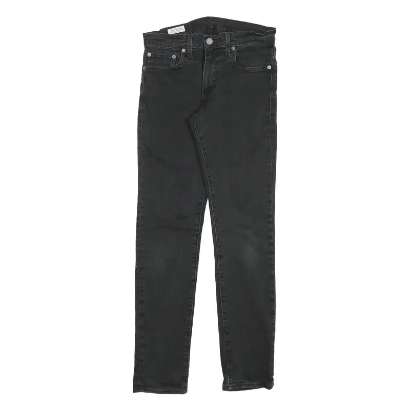 Levi's 511 Big E Mens Jeans Black Slim Skinny Denim W29 L32 Classic Zip Cotton 1