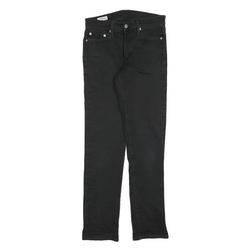 Levi's 511 Big E Mens Jeans Black Slim Skinny Denim W30 L32 Classic Zip 1