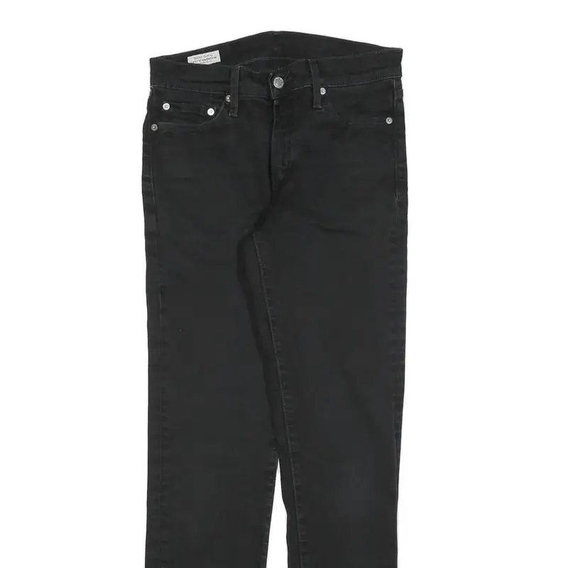 Levi's 511 Big E Mens Jeans Black Slim Skinny Denim W30 L32 Classic Zip 2
