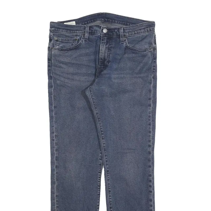 Levi's 511 Big E Mens Jeans Blue Slim Skinny Denim Medium W32 L32 Classic Zip 2