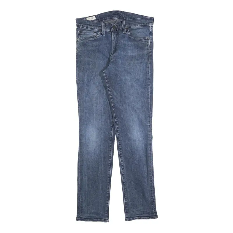 Levi's 511 Big E Mens Slim Blue Denim Medium W32 L32 Classic Fit Zip Jeans 1