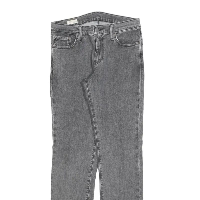 Levi's 511 Big E Mens Slim Grey Denim Medium W29 L32 Stretch Cotton Blend Zip 2