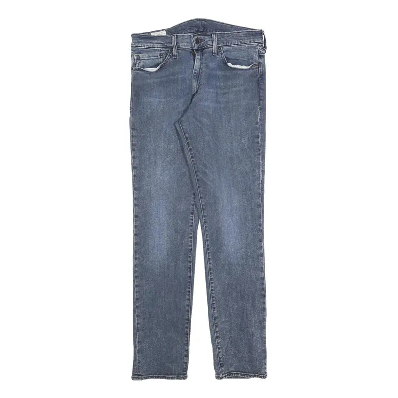 Levi's 511 Big E Mens Slim Jeans Blue Denim W33 L32 Classic Cotton Blend Zip 1