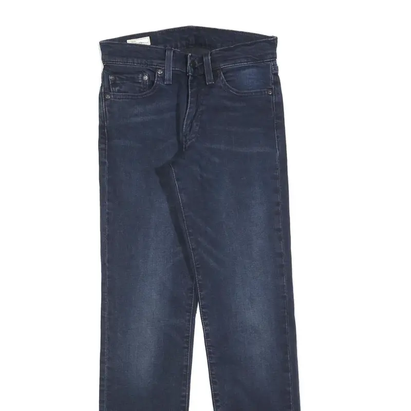 Levi's 511 Big E Mens Slim Jeans Denim Dark W28 L32 Classic Zip Cotton Blend 2