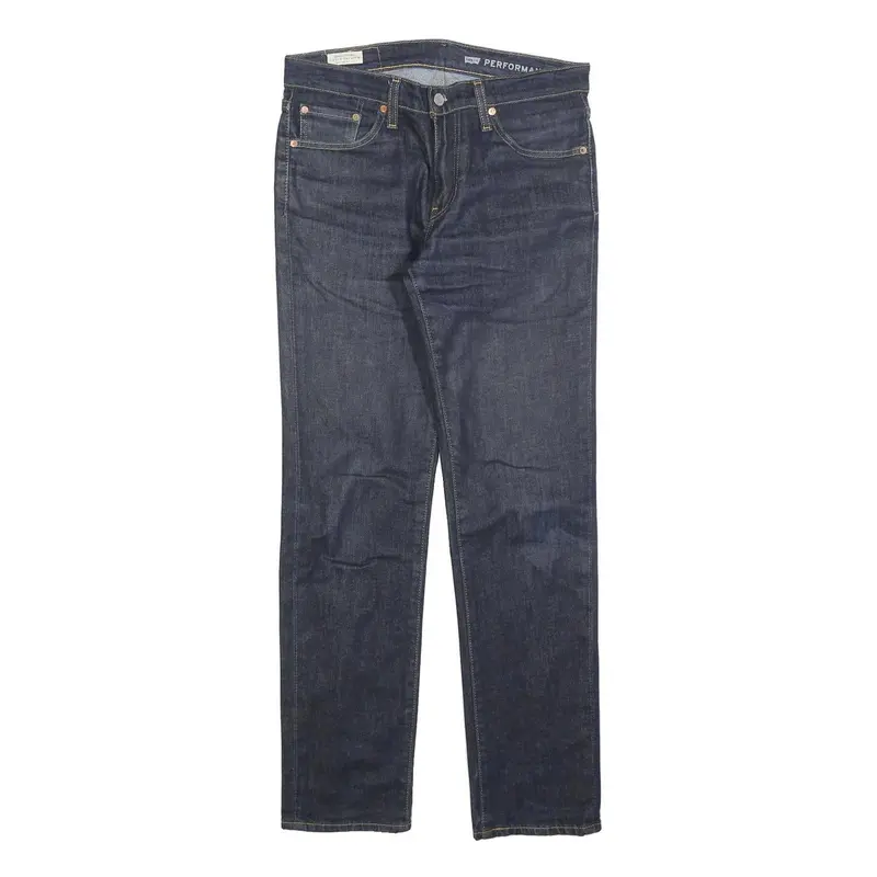 Levi's 511 Big E Mens Slim Jeans Denim Dark W30 L32 Classic Zip Cotton Blend 1