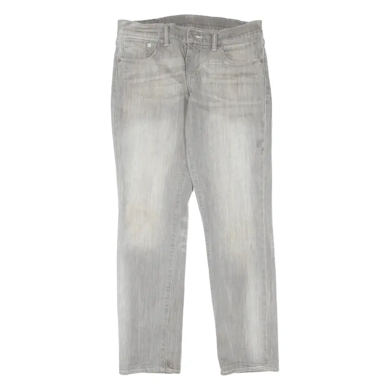 Levi's 511 Jeans Mens Grey Slim Straight Stone Wash W30 L30 1