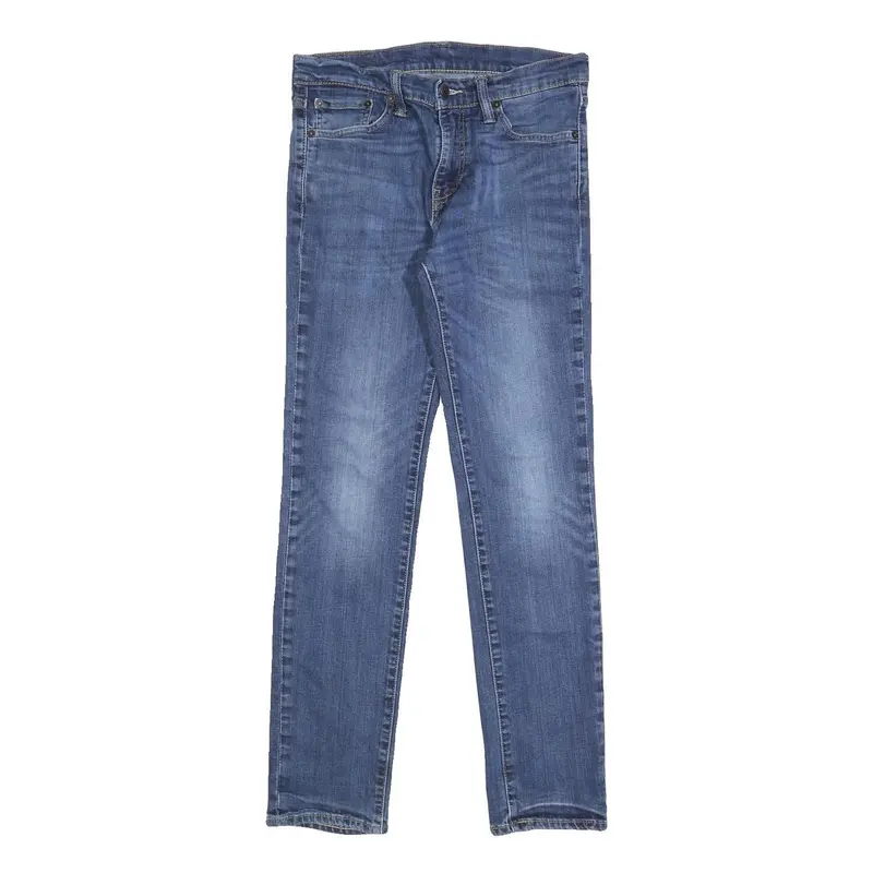 Levi's 511 Mens Blue Slim Skinny Denim Medium W30 L32 Stretch Cotton Blend Zip 1