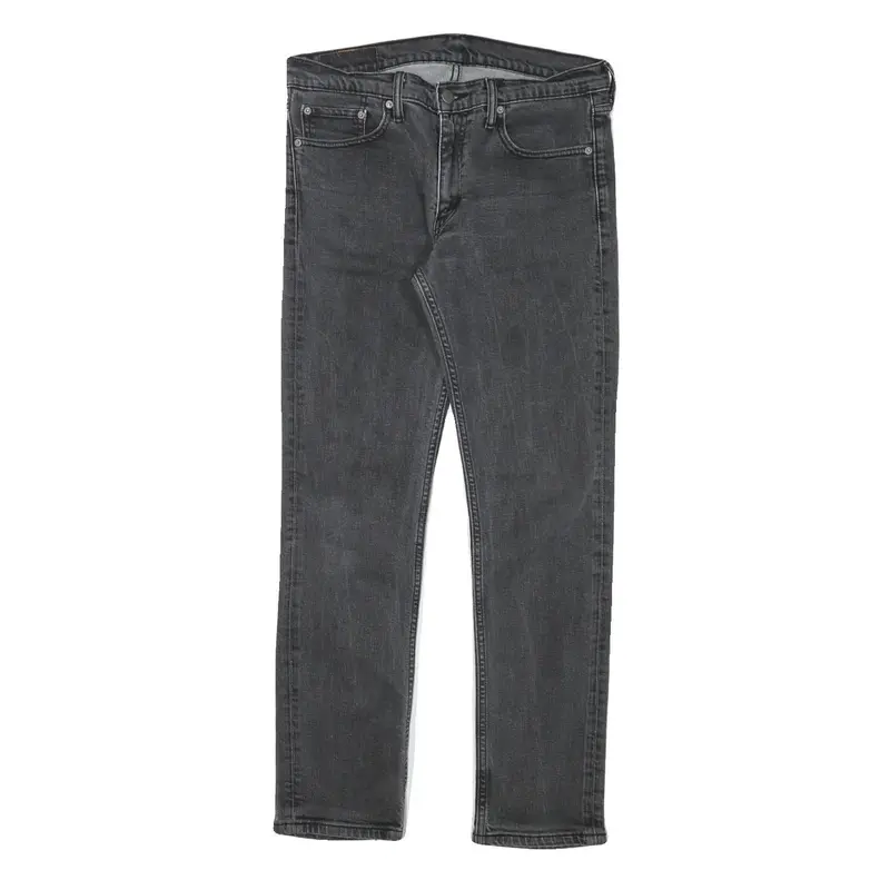 Levi's 511 Mens Slim Black Denim Medium W31 L29 Zip Closure Stylish Jeans 1
