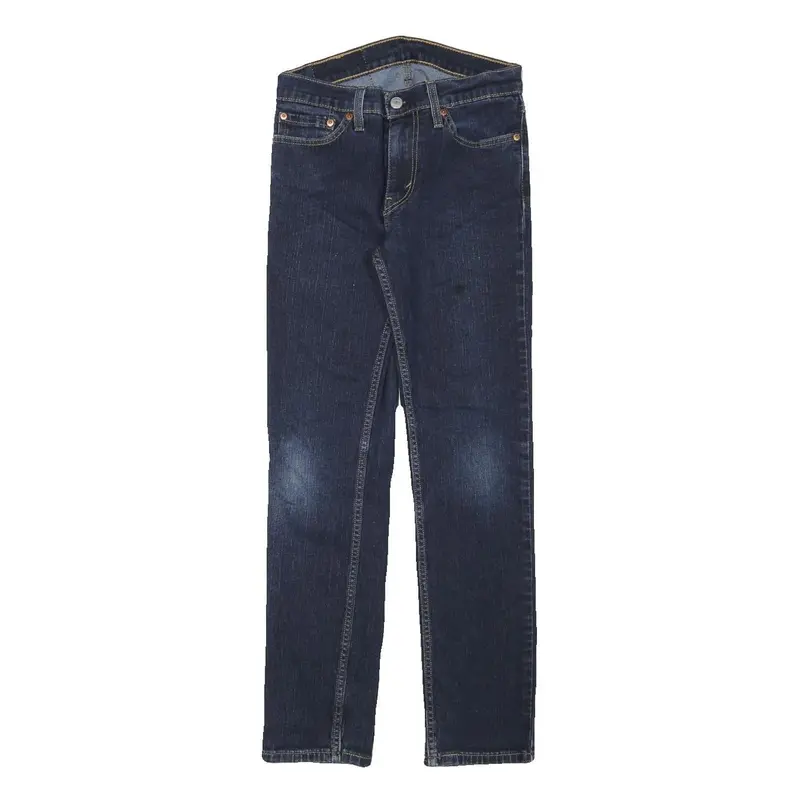 Levi's 511 Mens Slim Blue Denim Medium W26 L27 Stretch Cotton Blend Zip Jeans 1