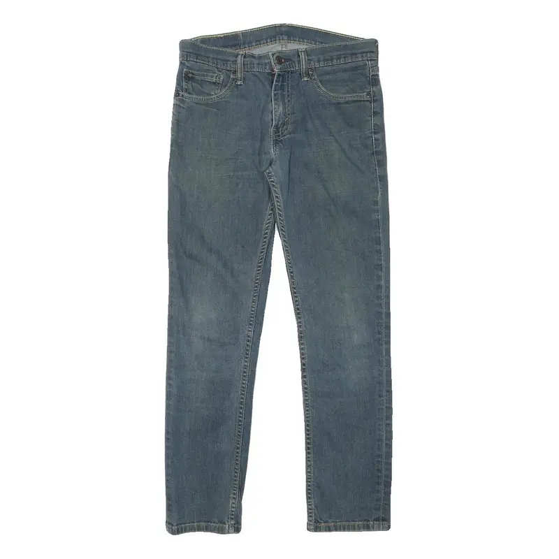 Levi's 511 Mens Slim Blue Denim Medium W29 L27 Zip Jeans 1
