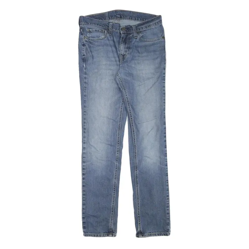 Levi's 511 Mens Slim Blue Denim Medium W29 L30 Jeans Zip Closure Classic Fit 1