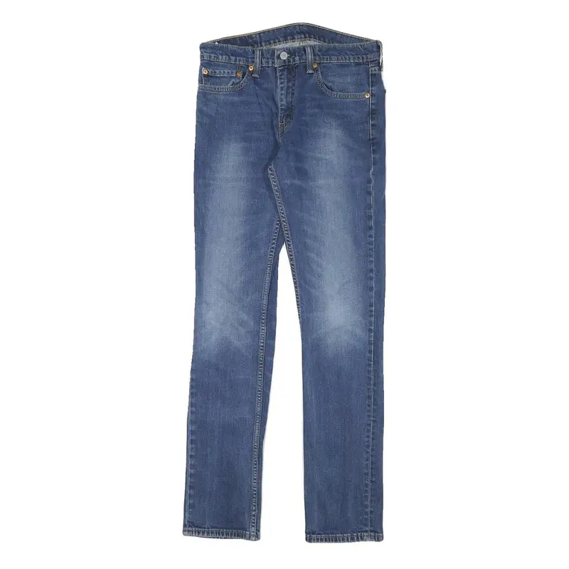 Levi's 511 Mens Slim Blue Denim Medium W30 L31 Zip Classic Jeans 1