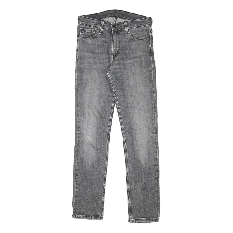 Levi's 511 Mens Slim Grey Denim Medium W29 L30 Zip Denim Jeans 1
