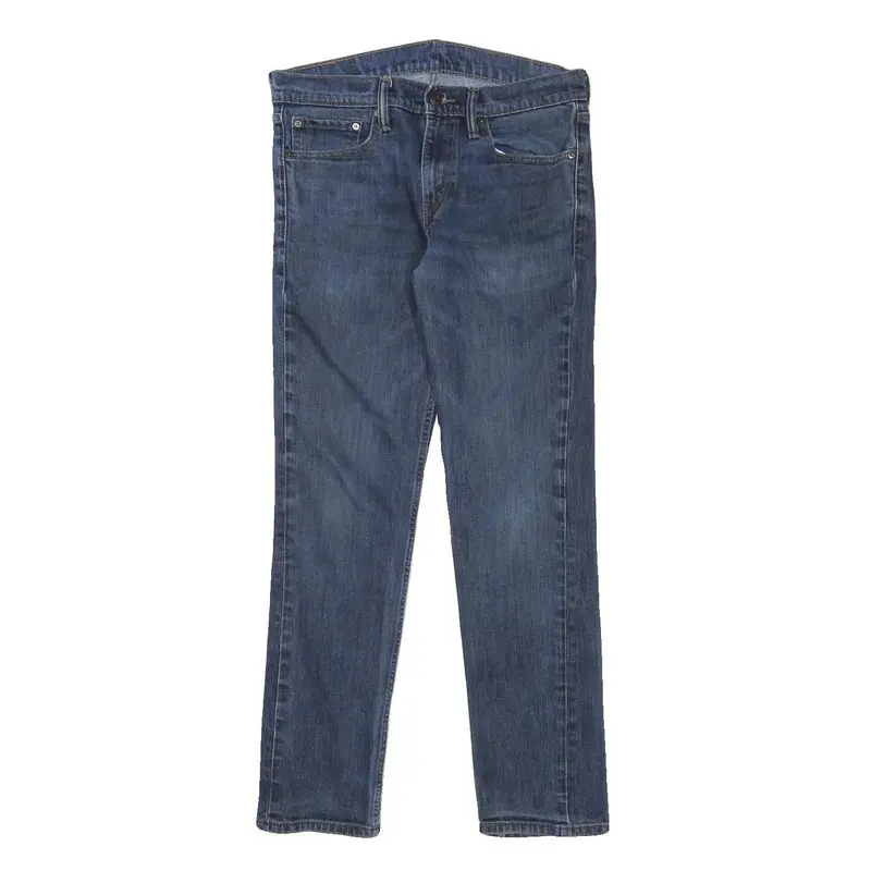 Levi's 511 Mens Slim Skinny Denim Medium Blue Cotton Blend W31 L30 Zip Jeans 1