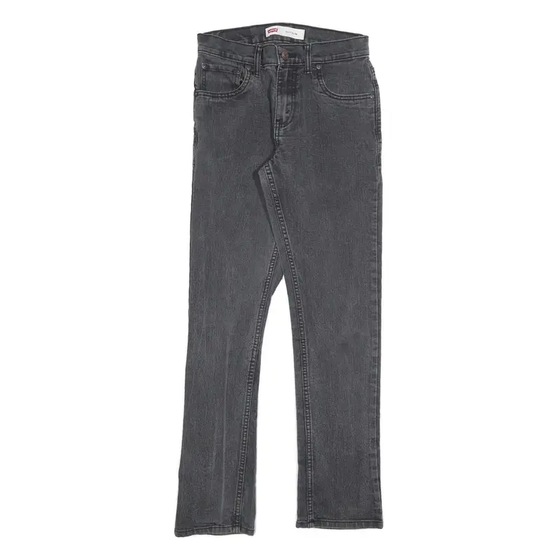 Levi's 511 Slim Boys Jeans Black Slim Denim W28 L28 Classic Fit Zip Closure 1