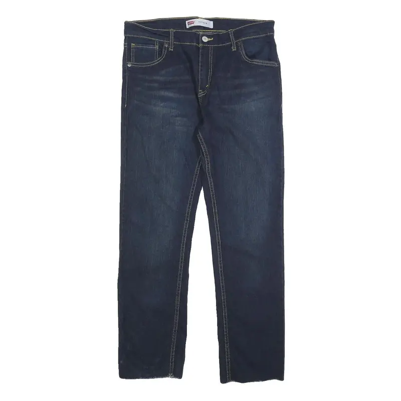 Levi's 511 Slim Boys Jeans Blue Slim Denim Medium W30 L30 Cotton Blend Zip 1