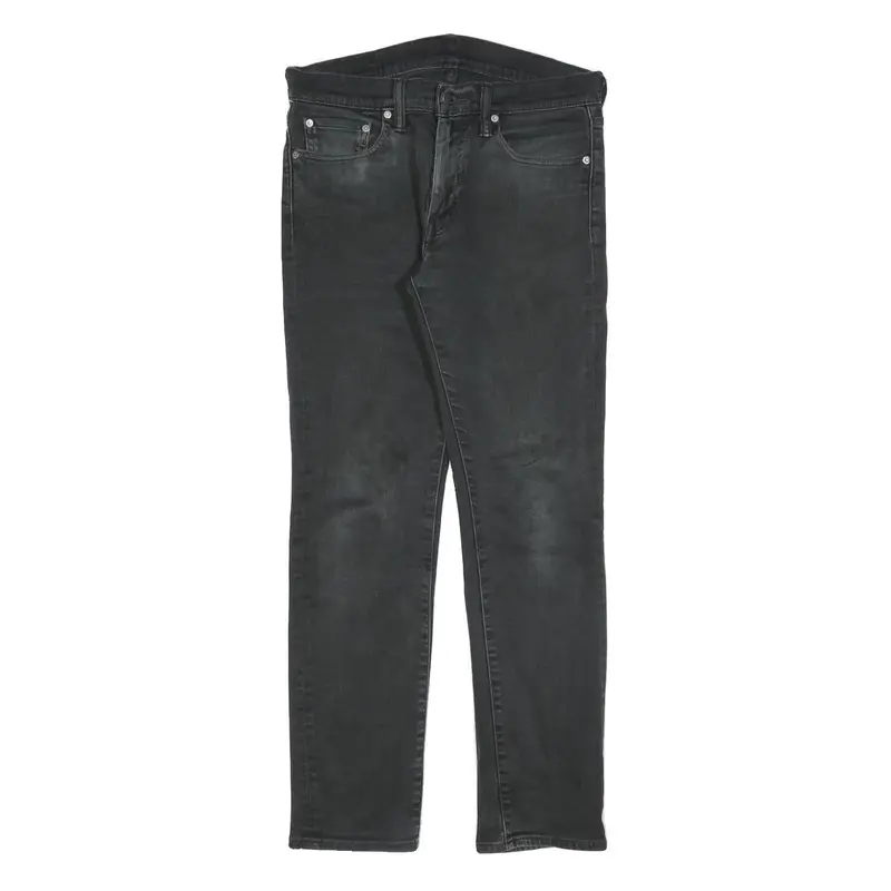 Levi's 511 Slim Mens Black Slim Jeans Denim Medium W32 L29 Zip Cotton Blend 1