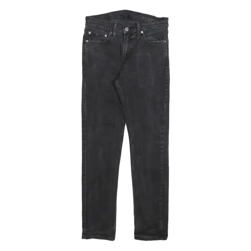 Levi's 511 Slim Mens Black Slim Skinny Denim Medium W32 L32 Stretch Cotton Blend 1