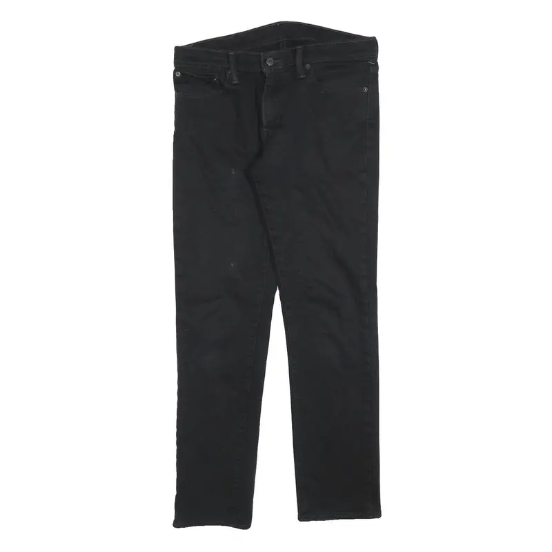 Levi's 511 Slim Mens Jeans Black Slim Skinny Denim W32 L32 Classic Zip 1