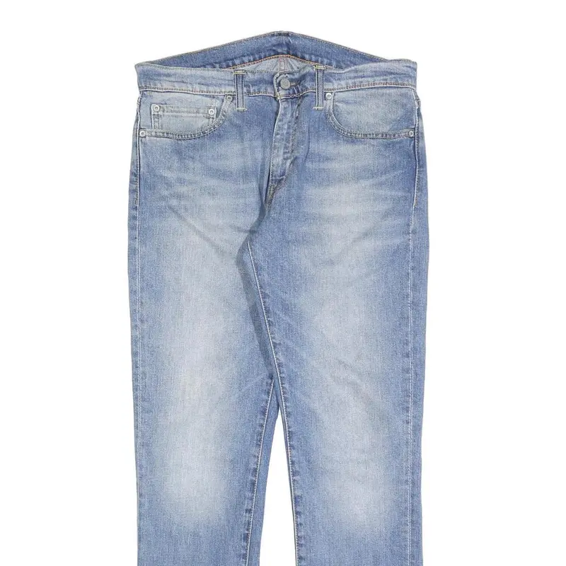 Levi's 511 Slim Mens Jeans Blue Cotton Denim Medium W32 L32 Slim Fit Zip 2