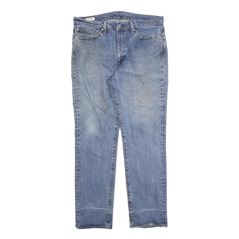 Levi's 511 Slim Mens Jeans Blue Slim Skinny Denim Light Cotton Blend W36 L32 Zip 1